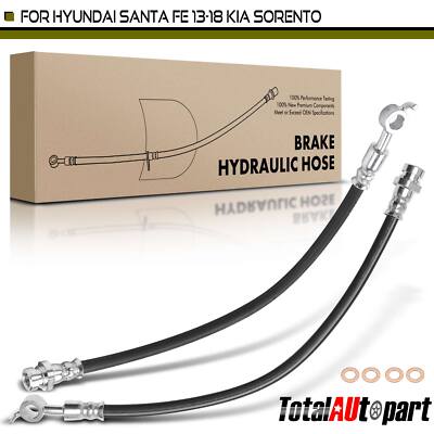 Brake Hydraulic Hose for Hyundai Santa Fe Santa Fe Sport Kia Rear Left & Right