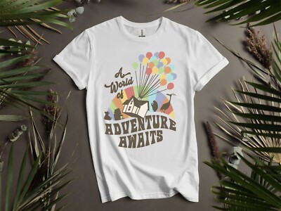 Disney Pixar Up A World Of Adventure T-Shirt T Shirt Herren Damen Unisex Tshirt K327