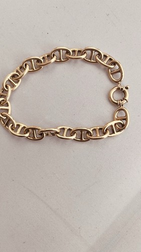 Bracelet Vintage En Résine Doré 24 Carats - Taille Ajustable S/M/L Pour Femme