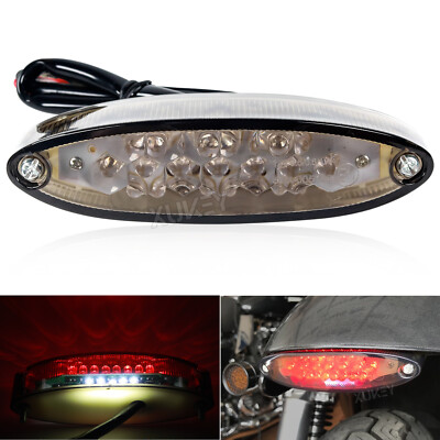 E-Geprüft 12V 28LED Rücklicht Bremslicht mit Kennzeichenbeleuchtung Motorrad ATV