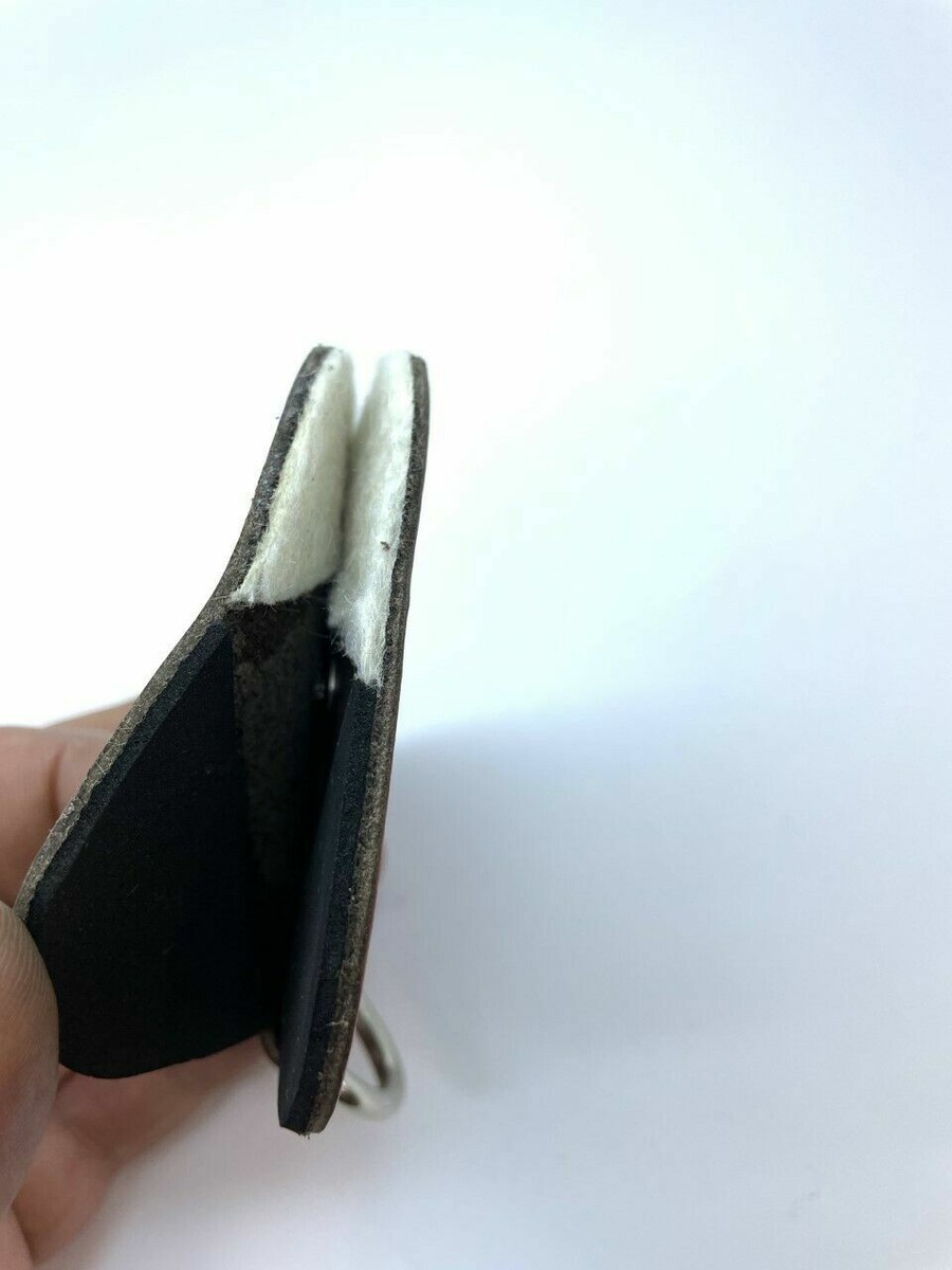 Nettoyeur Redresseur De Fil De Pêche Olax - Cuir, 8x5cm Avec Anneau En D