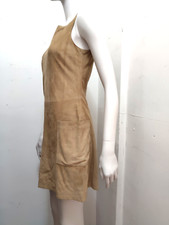 Istante Versace Tan Suede Dress IT 40 Y2K