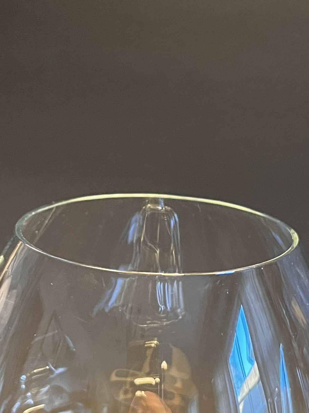 Set (2) Optical Crystal Brandy Snifter / Cognac Glasses eBay