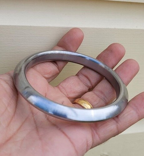 Sikh Sarbloh Kara Smooth Edge Kada Singh Bracelet Kaur Punjabi Khalsa Bangle EE8 - Picture 8 of 12