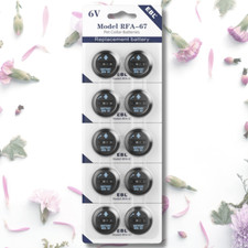 10x 6V Batteries For PetSafe RFA-67 6 Volt Pet Collar Battery Fence Bark Collar