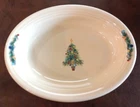 Fiesta Christmas Tree Oval Vegetable Bowl/Ivory