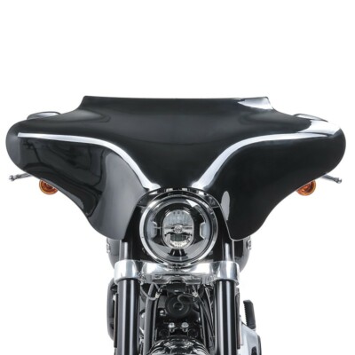 Motorrad-Verkleidung, 94x61 Cm, Transparente Windschutzscheibe – ABS, Schwarz-transparent, Universell