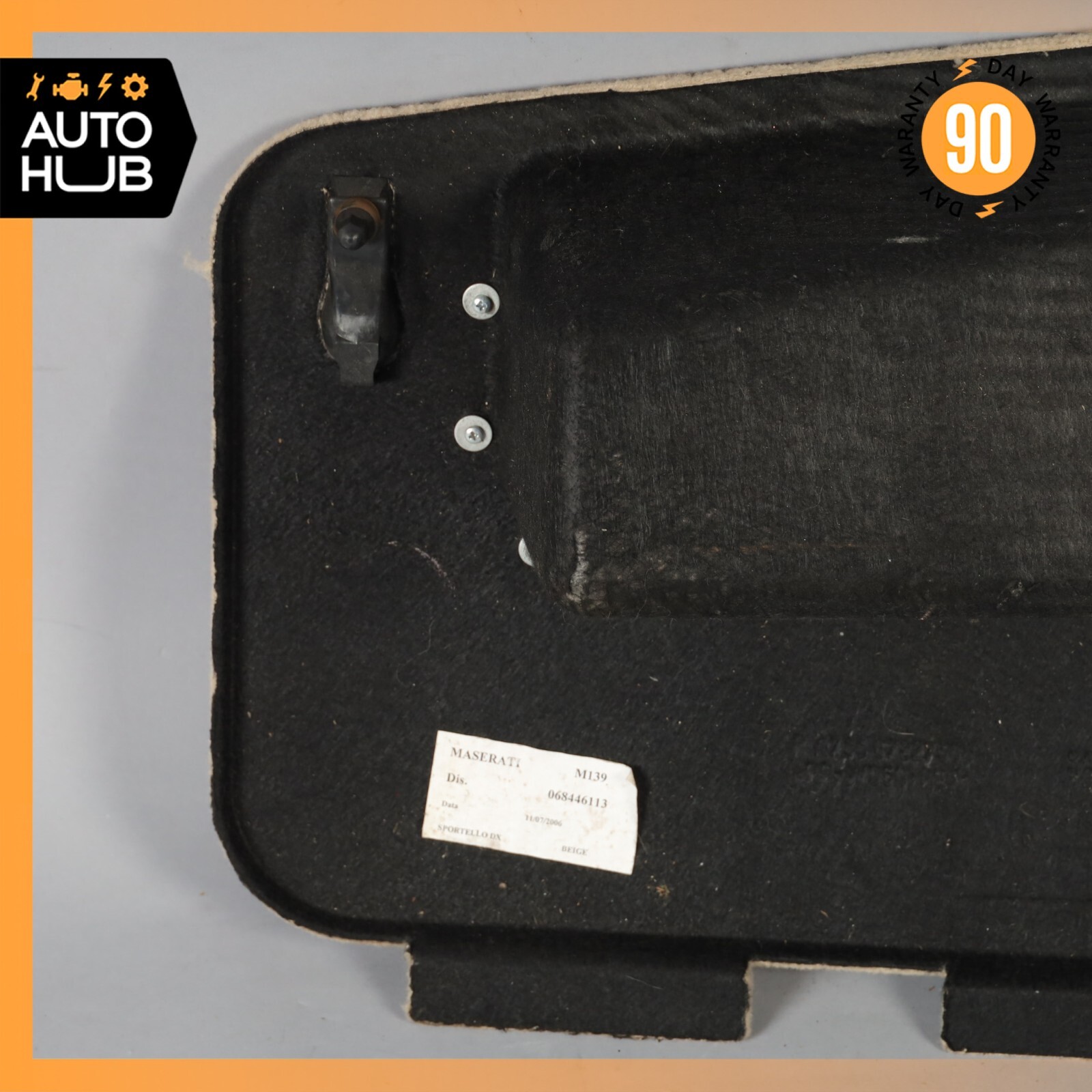 03-13 Maserati Quattroporte S GT S M139 Right Trunk Compartment Lining Beige OEM