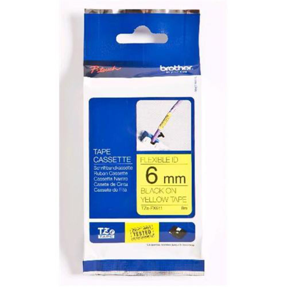 ЛАМИНИРОВАННАЯ ЛЕНТА Brother TZE-FX611 6 ММ # TZEFX611
