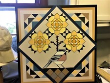Barn Quilt Art Hand Painted folk art