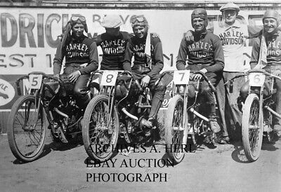 Harley Davidson wrecking crew 1919 photo A Burns R Parkhurst Harley Davidson wrecking crew 1919 photo A Burns R Parkhurst