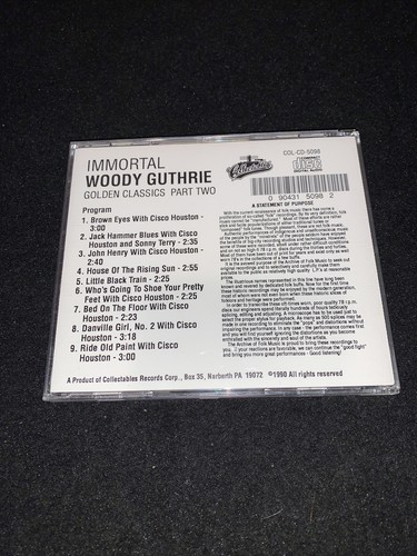 WOODY GUTHRIE • The Greatest Songs Of Vol. 1 | Immortal Golden Classics Part Two - Picture 7 of 8