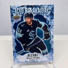 Shane Wright 23-24 UD Allure Iced Breakaway #IB-1 Seattle Kraken