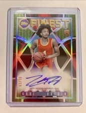 Kobe Bufkin 2023-24 Topps Finest Red Refractor RC Auto /10 SSP Hawks 🔥