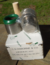 New C.S. Osborne Co. Die Set WDiHUC302 Medium HU-30 2PC USA Made