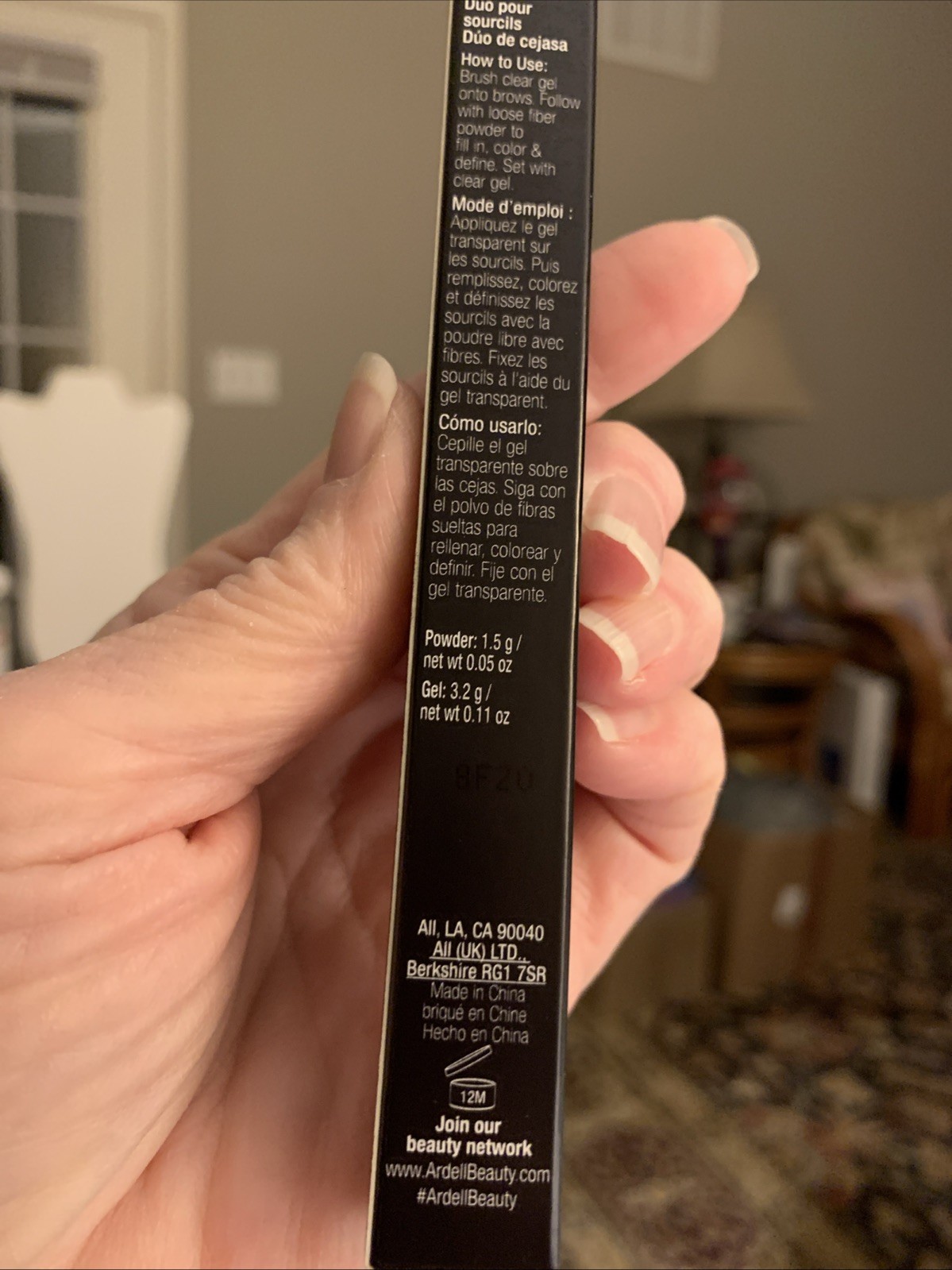 Ardell Brow Confidential Brow Duo-Medium Brown-Gel,Loose Fiber Powder, & Color