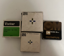 Mixed Brands Lot of 3 49mm Circular Polarizing Green Camera Lens Filters