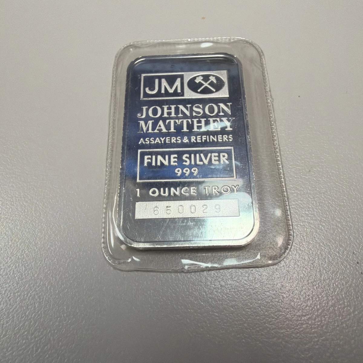 Johnson Matthey 0.999 Silver Bullion Bars & Rounds 1 oz Precious