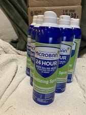 Microban citrus Scent 24 Hour Disinfectant Sanitizing Spray 15fl oz, 6 bottles