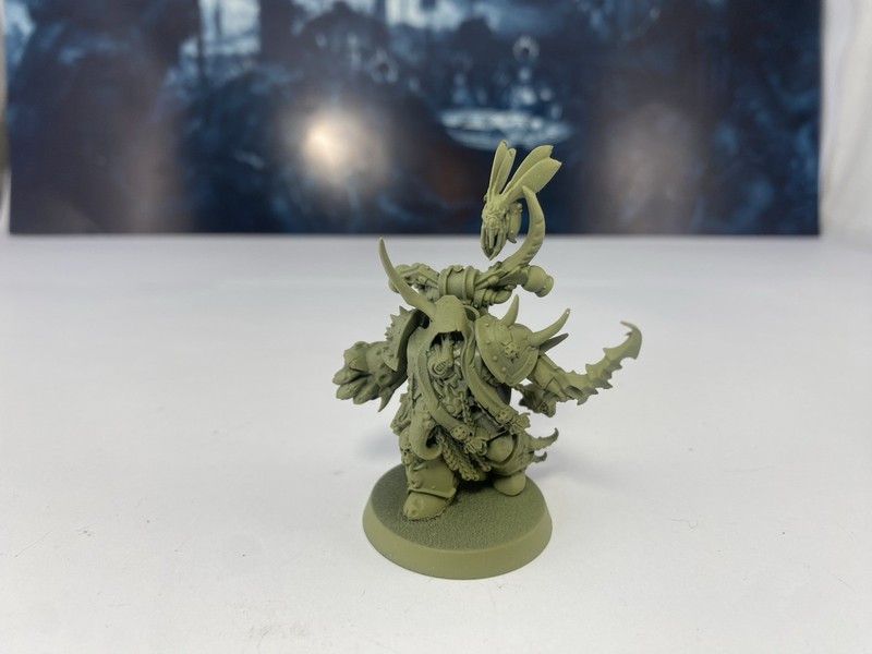 Warhammer 40k Death Guard Chosen Of Mortarion Plague Marine Champion Primed GW