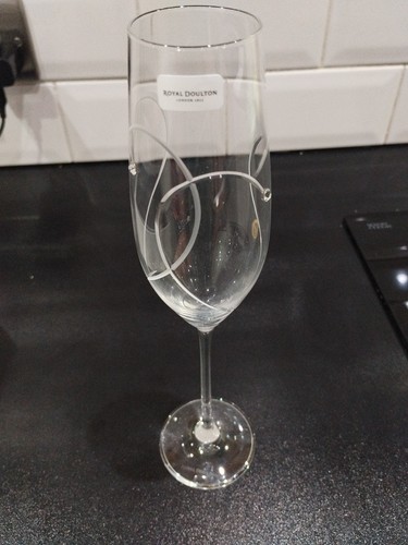 Royal Doulton “Two Hearts Entwined” Toasting Flutes ONLY ONE GLASS