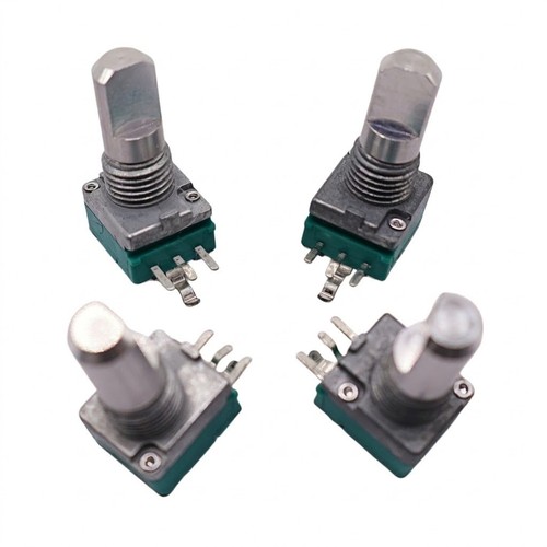 ALPS RK097 Potentiometer, MONO, 3-Pin, D-Welle, mit Schalter/Stufe A20K /B50K - Bild 4 von 6