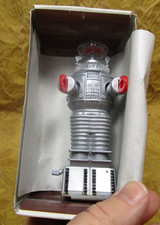 1985 MASUDAYA Japanese toy tin wind-up YM-3 space robot in original box