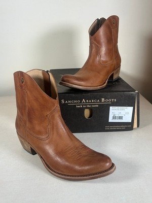 Sancho Abarca 2296 Maylow Damen Stiefeletten Cowboystiefel UK 7 hellbraun Leder