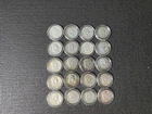 Franklin Half Dollars Lot Of 20 Circulated  90% Silver 1948-1963