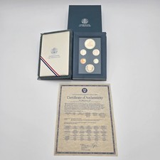 1987-S US Mint Prestige Proof Set Constitution Silver Dollar OGP Box COA Spacer