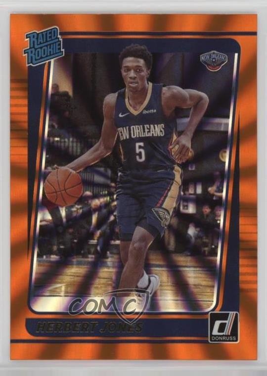 2021-22 Panini Donruss Rated Holo Orange Laser Herbert Jones #207 Rookie RC rf2
