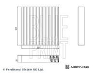 Innenraumfilter Blue Print ADBP250148 Aktivkohlefilter FüR BYD HAN Allrad