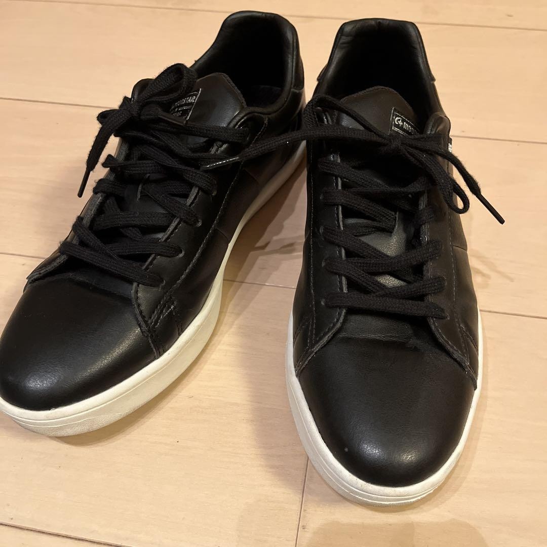 SAOLA MOONSTAR Sneakers Uomo Pelle Nera 7US 6UK Suola Bianca Ottime Condizioni