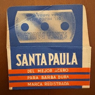 lametta da barba blade lame de rasoir hoja de afeitar Spain Argentina SANTA PAOL