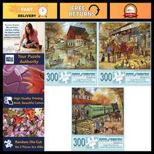 300 Piece Jigsaw Puzzle Set - Vintage Americana - Rustic Country Puzzles - Uniqu
