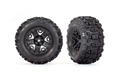 Traxxas Sledgehammer Reifen auf 2.8 Felge schwarz hinten Rustler 2WD - 3778