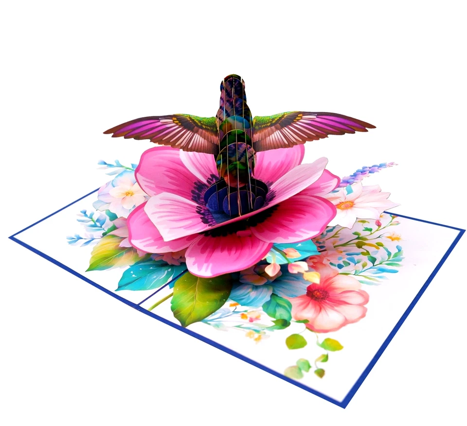 Pop Up Flower Birthday Cards, 3D Pop Up Birthday Cards, Thinking of you Card - Image 3 of 4
