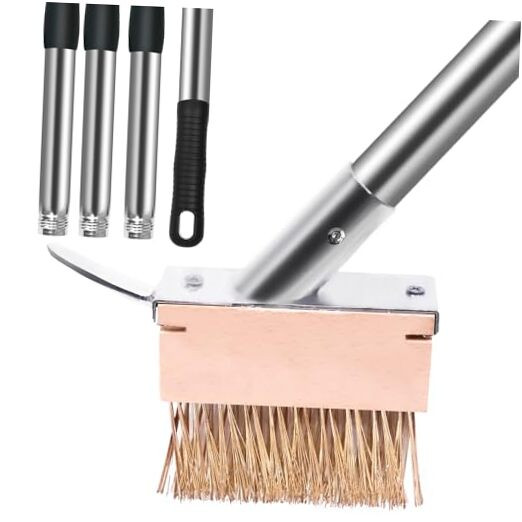 51-inch Steel Handle Wire Brush for Cleaning Sidewalks and Paving Joints