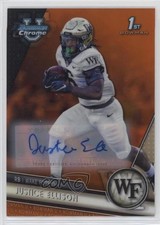 2023 Bowman U Chrome Prospect Orange Refractor 11/25 Justice Ellison Auto 1m1a