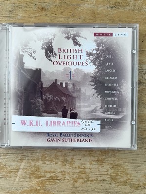 British Light Overtures 2 (Royal Ballet Sinfonia) CD (2002)