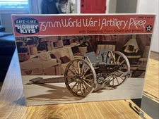 1970’s Life-Like 75mm World War I Artillery Piece 09692 Model Kit