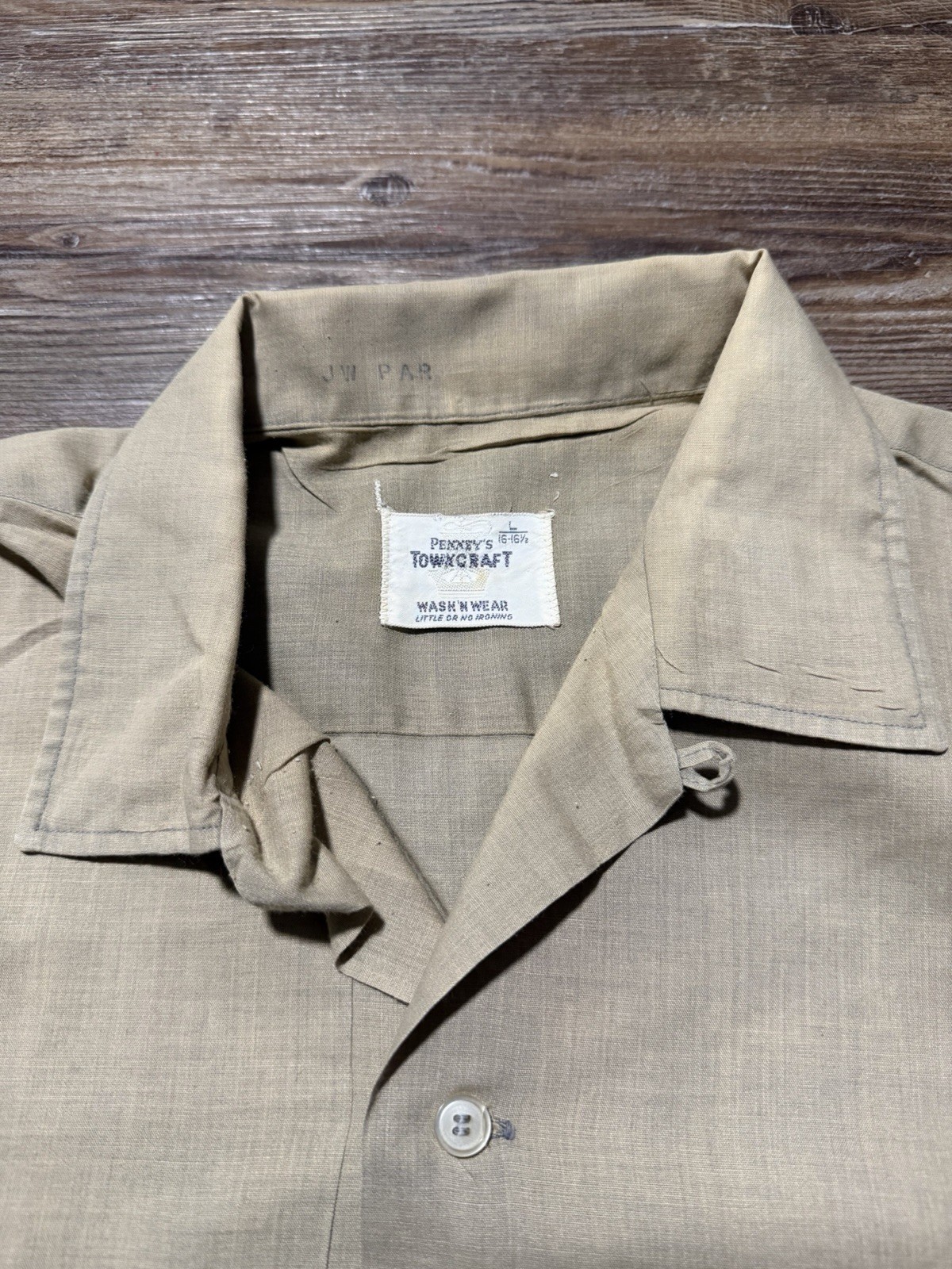 Vintage Penneys Towncraft Size Large Loop Collar 50s … - Gem