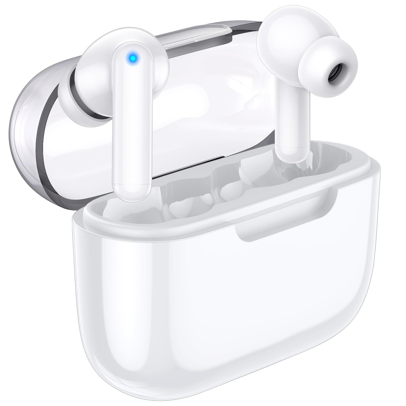 Lanteso Wireless Earbuds, Bluetooth Ear Buds with Mics Clear Call Touch Contr...