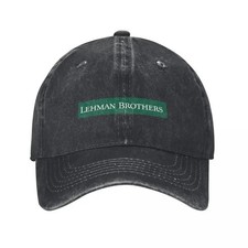 Lehman Brothers Printed baseball cap Unisex outdoor leisure adjustable sun hat