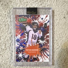 Wild Card Splat 2025 Peyton Manning Serial Numbered Football Card 1/1