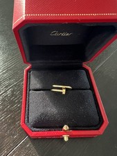 100% Genuine Cartier JUSTE UN CLOU RING, CLASSIC MODEL. Yellow Gold, Size 49