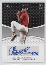 2022 Leaf Perfect Game National Showcase 41/50 Chris Diaz Christopher Auto 0j8f