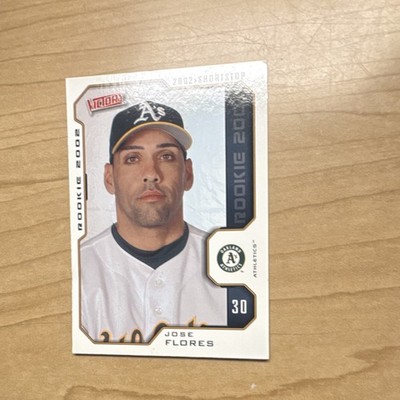 Upper Deck 2002 Victory Jose Flores Rookie G40 Oakland Athletics Baseball Card