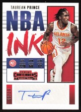 2017-18 Panini Contenders NBA Ink Gold #/10 Taurean Prince #NI-TPC Atlanta Hawks