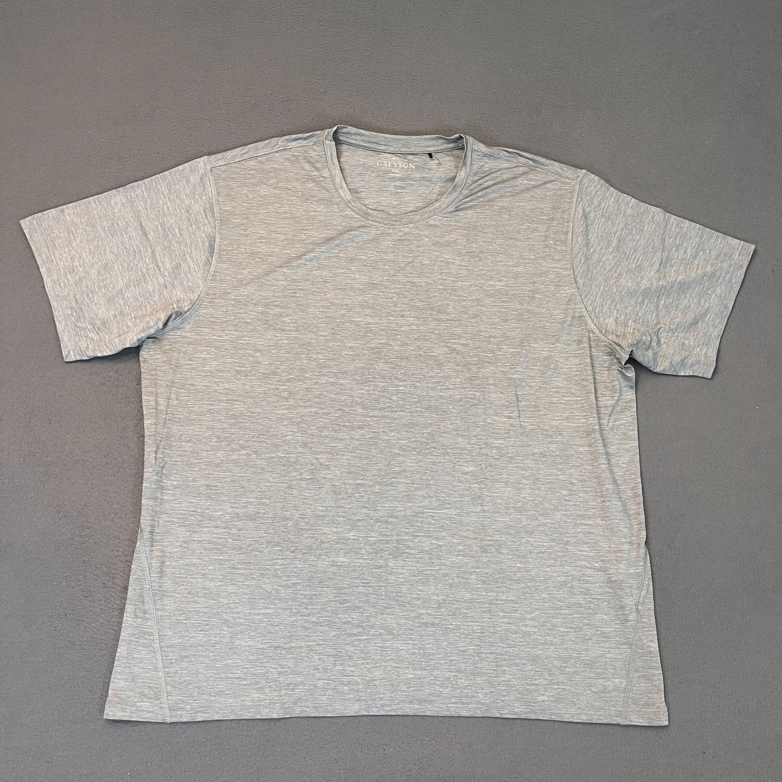 Greyson Shirt Tee T-Shirt Guide Sport Mens 2XL Logo Wolf Gray Nylon Spandex Golf